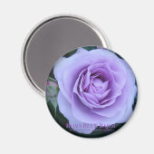 Rosa Blue Bajou: Round Magnet (Vorderseite/Rückseite)