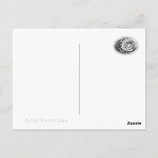 Rosa Blue Moon Postkarte (Rückseite)