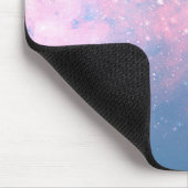 Rosa & Blue Starry Cosmic Cotton Candy Sky Mousepad (Ecke)
