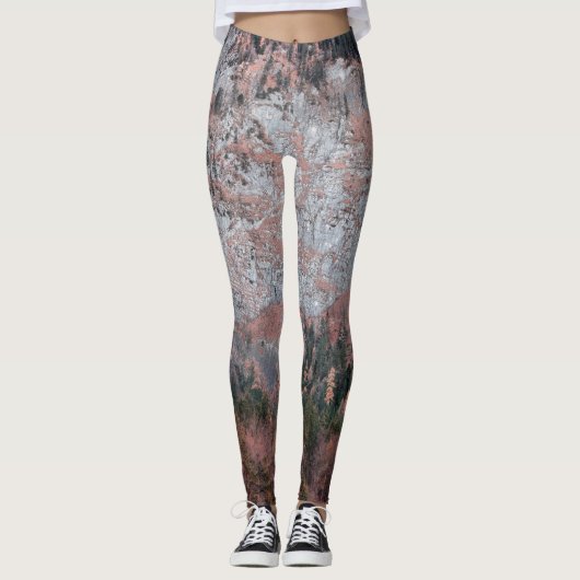 Rosa Blues Leggings (Vorderseite)