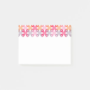 Rosa blühen post-it klebezettel
