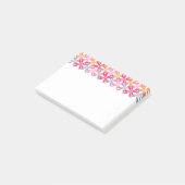 Rosa blühen post-it klebezettel (angewinkelt)