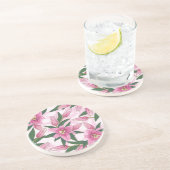 Rosa blühende Lilie Getränkeuntersetzer (Seite)