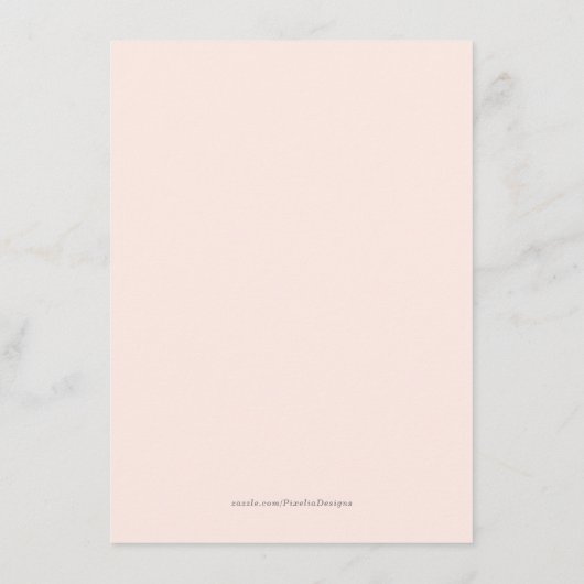 Rosa blühende Pampen, Ratschlag für die zukünftige Hinweiskarte (Rückseite)