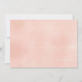 Rosa blühende Pastellfarben Erste Kommune Foto Einladung (Rückseite)