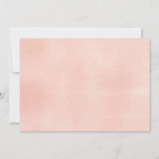 Rosa blühende Pastellfarben Erste Kommune Foto Einladung (Rückseite)