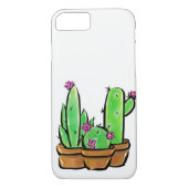 Rosa blühende Wüste Cactus cacti succulents Case-Mate iPhone Hülle (Rückseite)