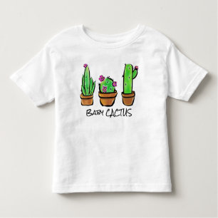 Rosa blühende Wüste Cactus cacti succulents Kleinkind T-shirt