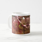 rosa blühender Baum Kaffeetasse (Vorderseite Links)