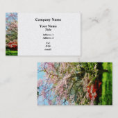 Rosa blühendes Dogwood Visitenkarte (Vorne/Hinten)