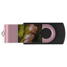 Rosa blühendes, gelbes USB-Flash-Laufwerk