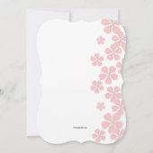 Rosa blüht Foto-Einladung Einladung (Rückseite)