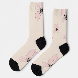 rosa Blümchen Socken