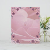 rosa Blume (Stehend Vorderseite)