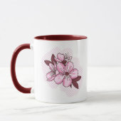 Rosa Blume 11 oz Combo Tasse (Links)