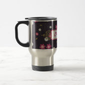 Rosa Blume 15 oz. Reisebusch Reisebecher (Links)