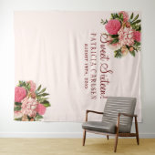 Rosa Blume 16 . Geburtstag Foto Stand Wandteppich (Beispiel (Horizontal))