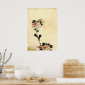 Rosa Blume 1840 Poster (Küche)