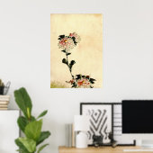 Rosa Blume 1840 Poster (Heimbüro)
