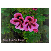 Rosa Blume 1 Schneidebrett (Vorderseite)