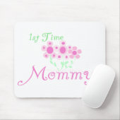 Rosa Blume 1st Mommy Shirts und Geschenke Mousepad (Mit Mouse)