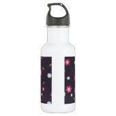 Rosa Blume 32. oz. Trinkflasche (Rückseite)