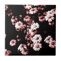 Rosa Blume #4250 Keramik Tile