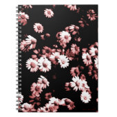 Rosa Blume #4250 Notebook Notizblock (Vorderseite)