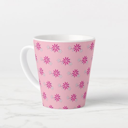 Rosa Blume 4Laila Latte Tasse (Linke Ecke)
