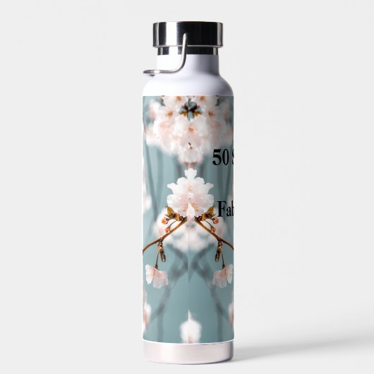 Rosa Blume 50 Farbtöne von Fabulous Trinkflasche (Rechts)