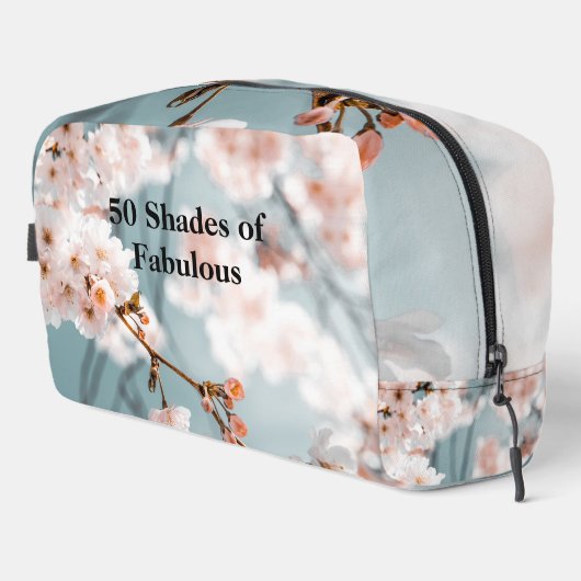 Rosa Blume 50 Farbtöne von Fabulous Waschbeutel (Rechte Ecke)