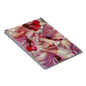 Rosa Blume Abstrakt Art Journal Notizblock (Rechte Seite)