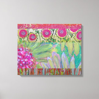 Rosa Blume Abstrakt Leinwanddruck