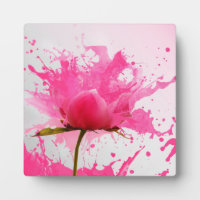 Rosa Blume Abstrakt Paint Spritzer