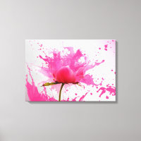Rosa Blume Abstrakt Paint Spritzer