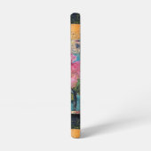 Rosa Blume Abstrakt Samsung Galaxy Hülle (Linke Seite)