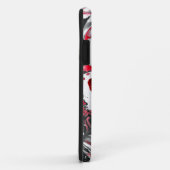 Rosa Blume Abstrakt zeichnen Case-Mate iPhone Hülle (Hinten/Rechts)