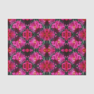 Rosa Blume Abstraktes Muster Decoupage Seidenpapier