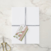 Rosa Blume Accented Hang Geschenkanhänger (Mit Garn)