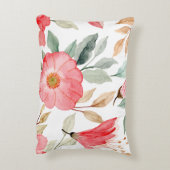 Rosa Blume Akzent Kissen (Rückseite(Vertikal))