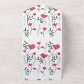 Rosa Blume All In One Einladung (Außenbereich)