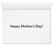 Rosa Blume am Baum, Muttertag (Innenansicht Horizontal (Unten))