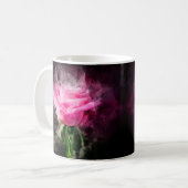 Rosa Blume Aquarell - bb Kaffeetasse (Vorderseite Links)