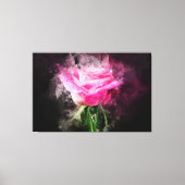 Rosa Blume Aquarell - bb Leinwanddruck (Vorderseite)