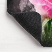 Rosa Blume Aquarell - bb Mousepad (Ecke)