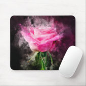 Rosa Blume Aquarell - bb Mousepad (Mit Mouse)