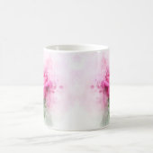 Rosa Blume Aquarell - wb Kaffeetasse (Mittel)