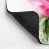 Rosa Blume Aquarell - wb Mousepad (Ecke)