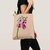 Rosa Blume Aquarellfarbe Tasche (Von Nahem)