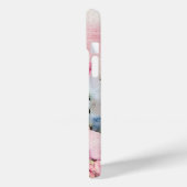 Rosa Blume Aquarellmalerei Case-Mate iPhone Hülle (Rückseite / Links)